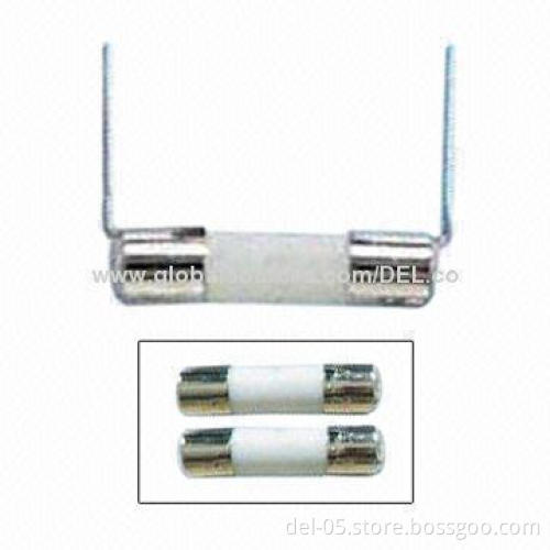 5 x 20mm Fast-acting Porcelain Tube Fuses with Nickel-plated Brass Cap